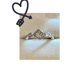 Zales Silver Diamond Accent Ring